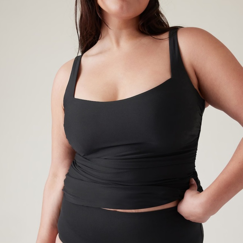 Athleta Square Neck Bra Cup Tankini NWT